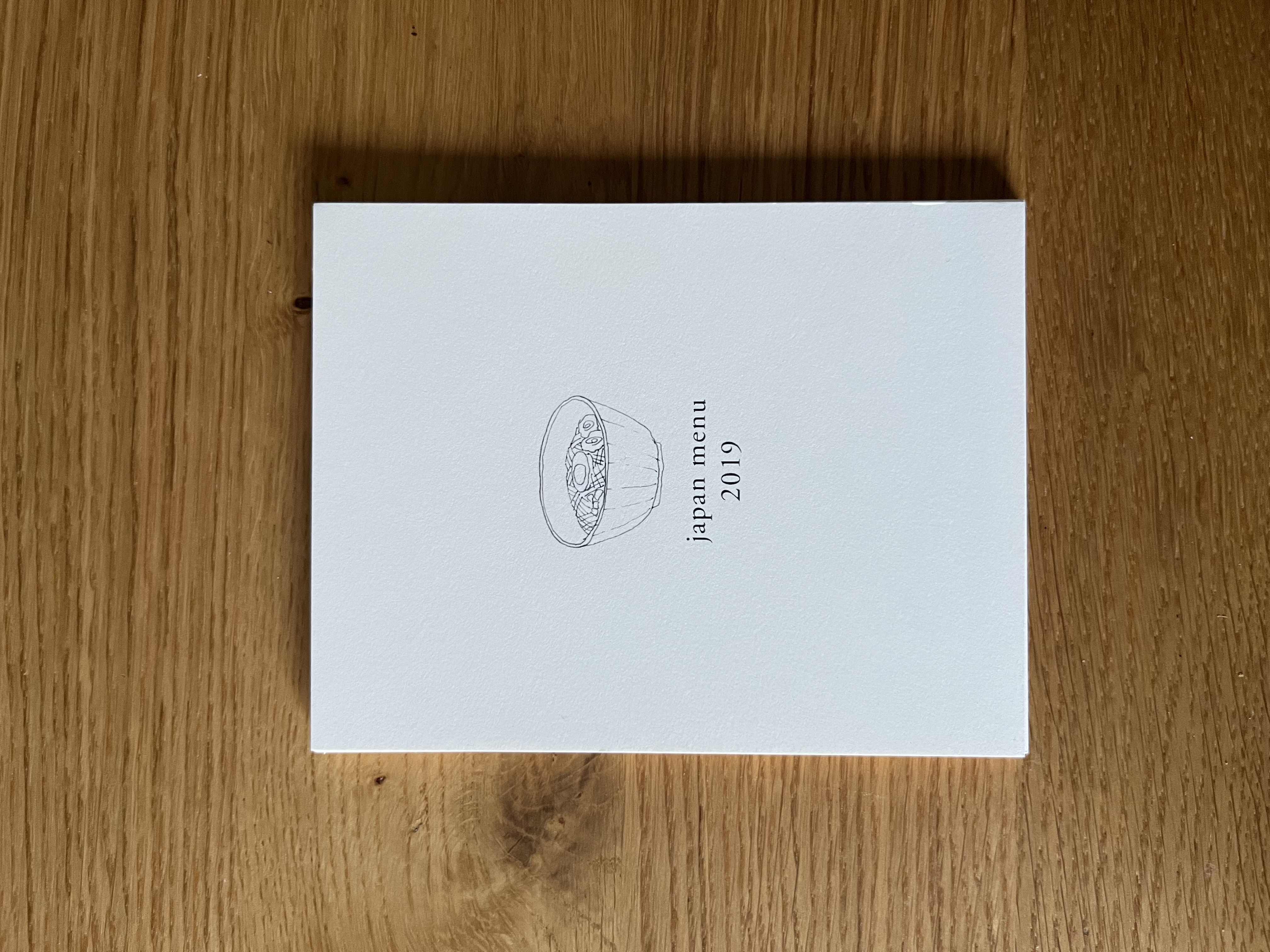 Japan Menu Cards