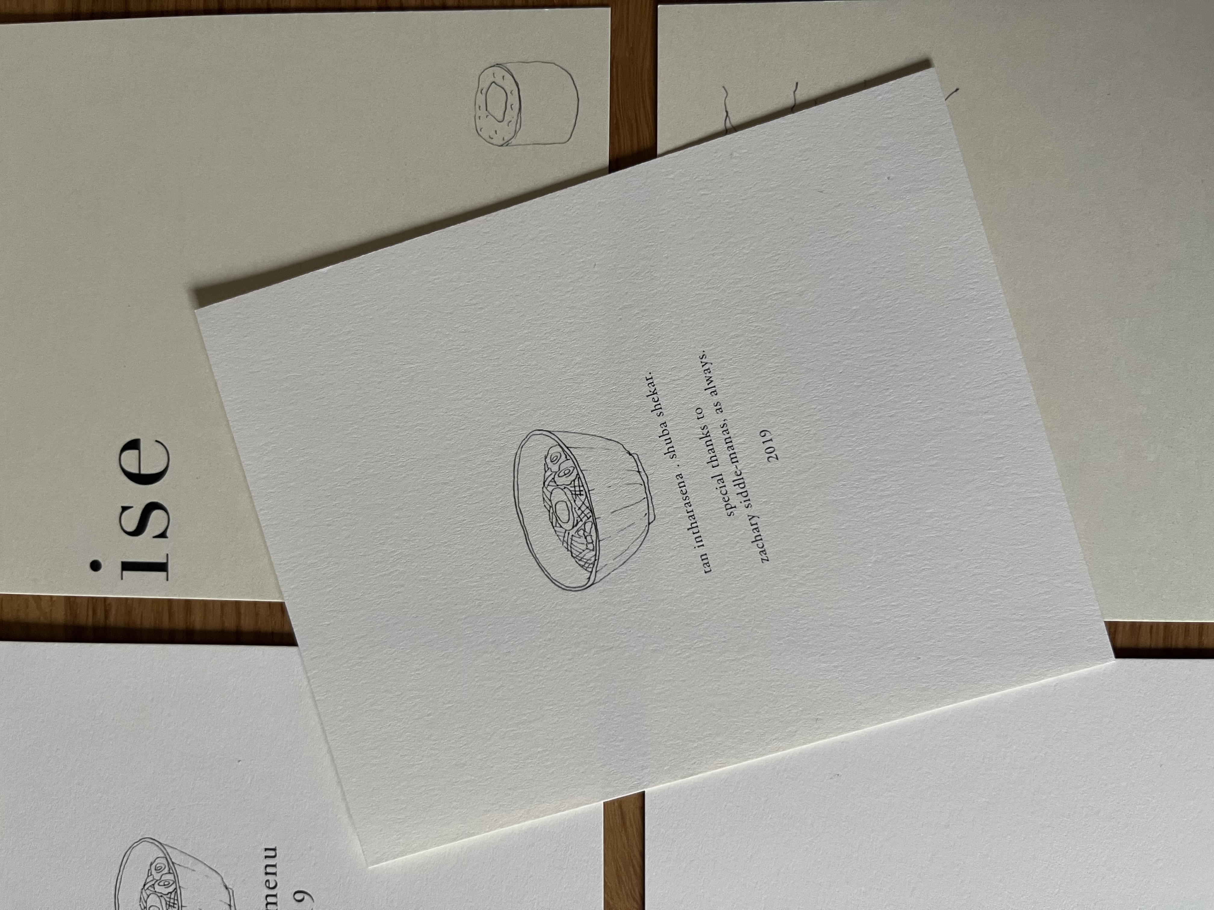 Japan Menu Cards