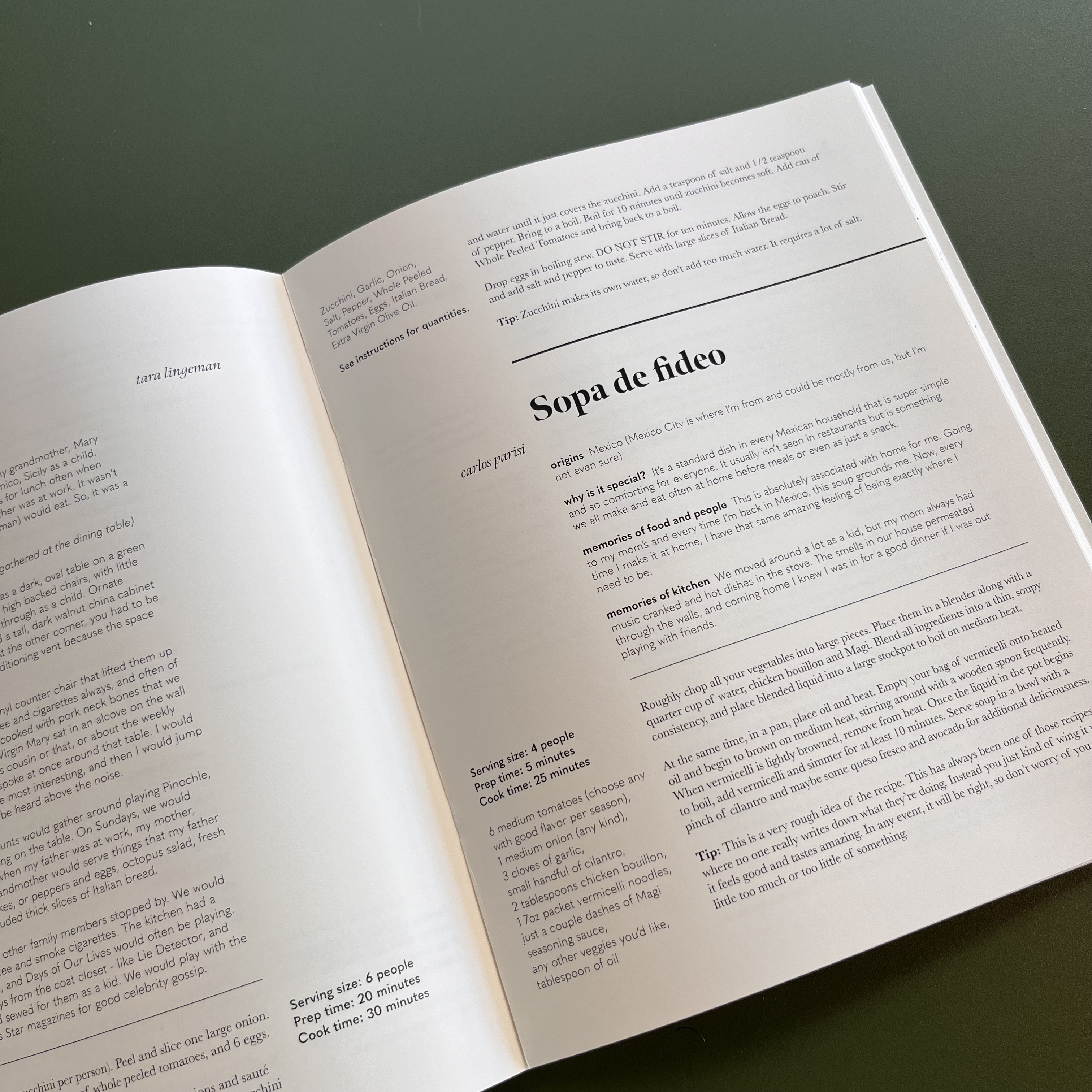 Kitchen Table Recipe Book