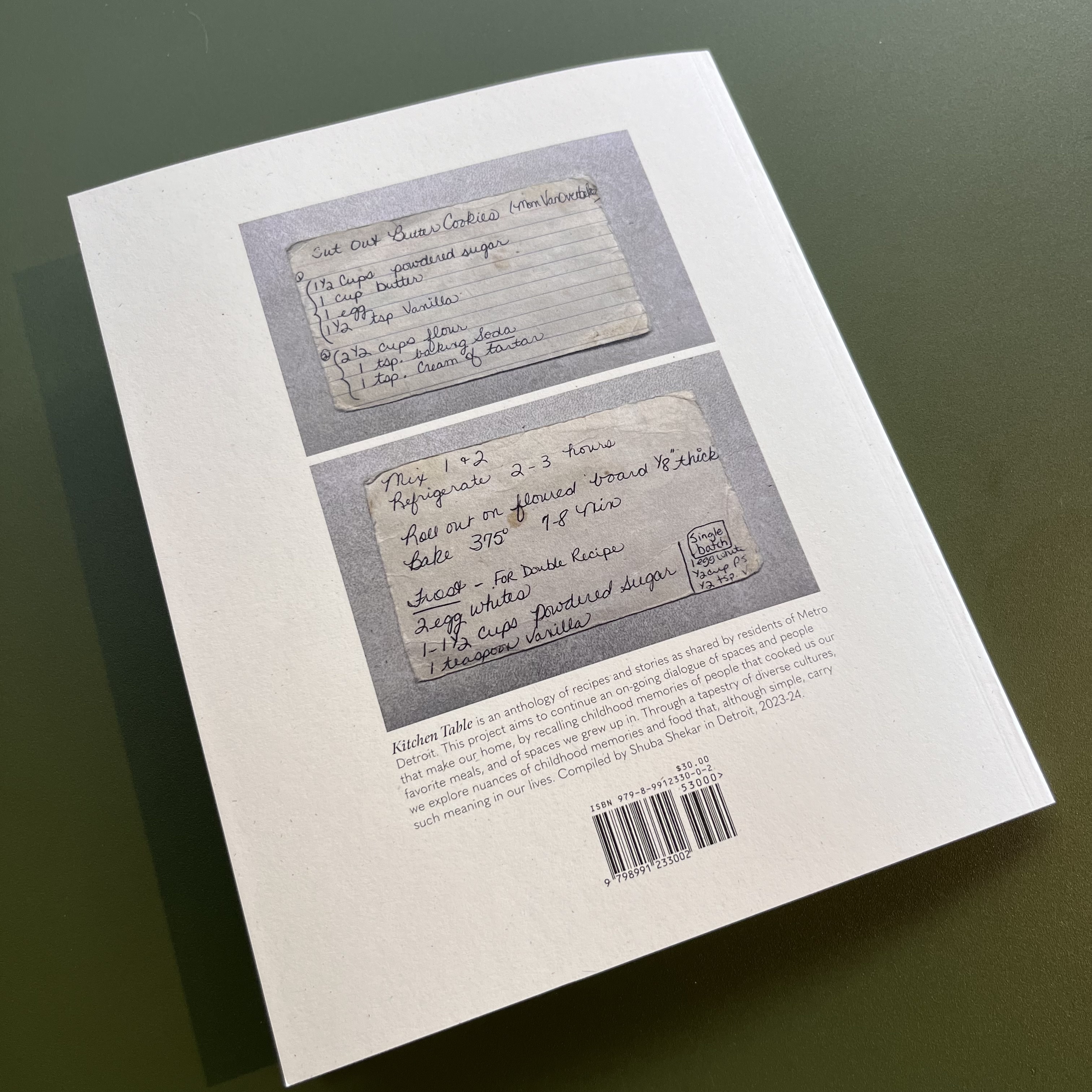 Kitchen Table Recipe Book