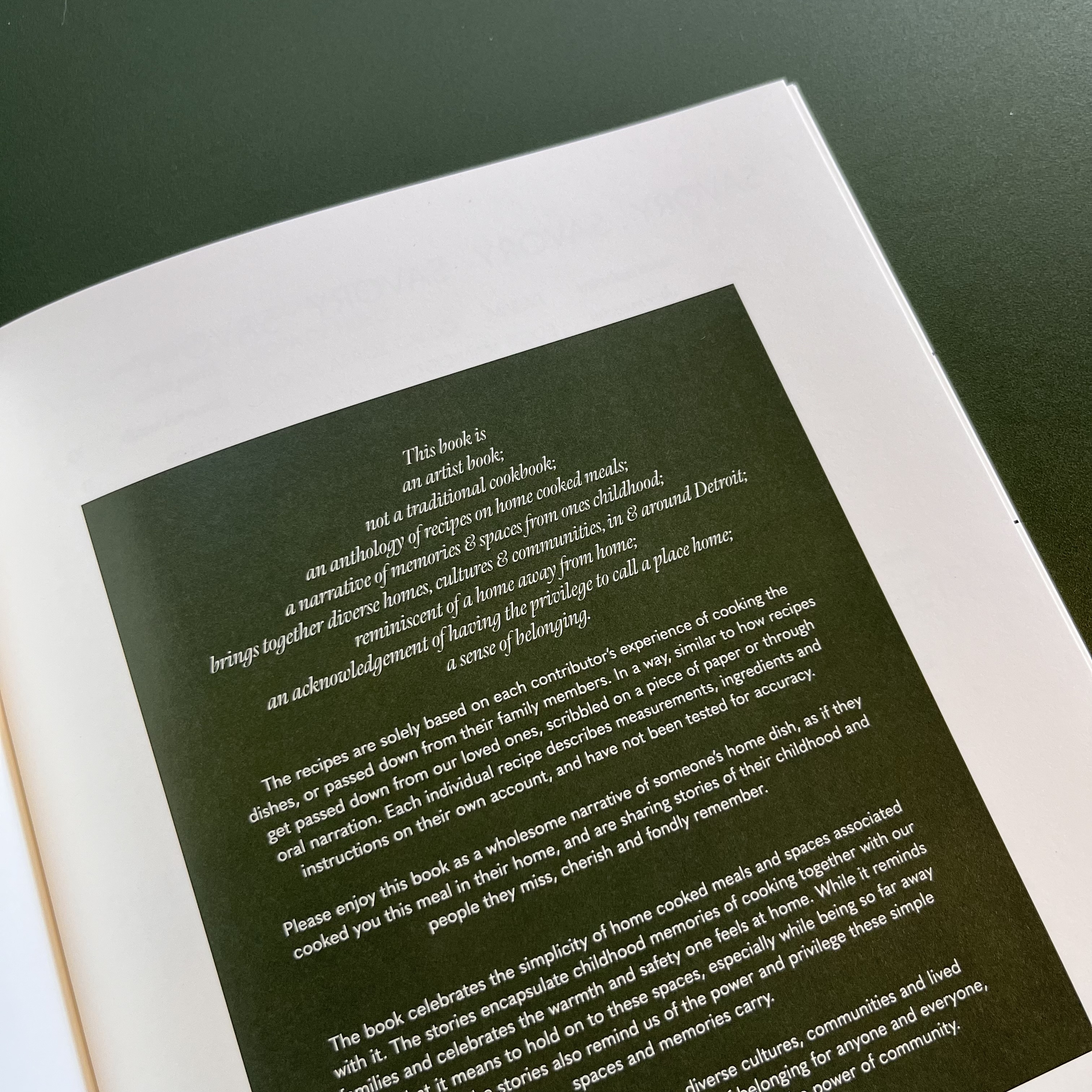 Kitchen Table Recipe Book